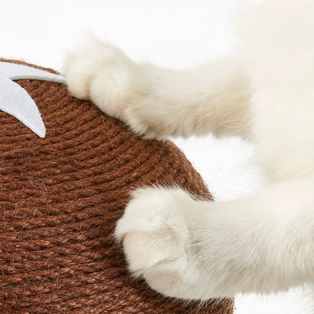 Poste à gratter en sisal naturel forme de champignon pour grands chats