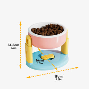 Bol surélevé pour animaux avec protection de cou réglable base antidérapante