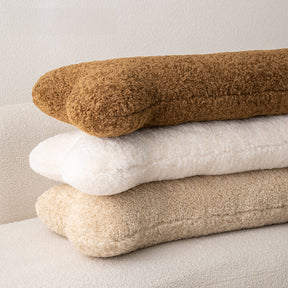 Coussin os en peluche doux et confortable pour canapé