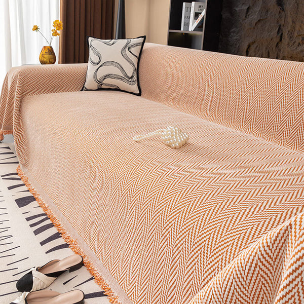 Jeté de canapé housse de canapé chenille