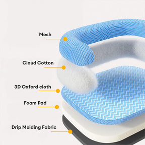 Lit pour chien avec soutien cervical résistant aux rayures imperméable et respirant