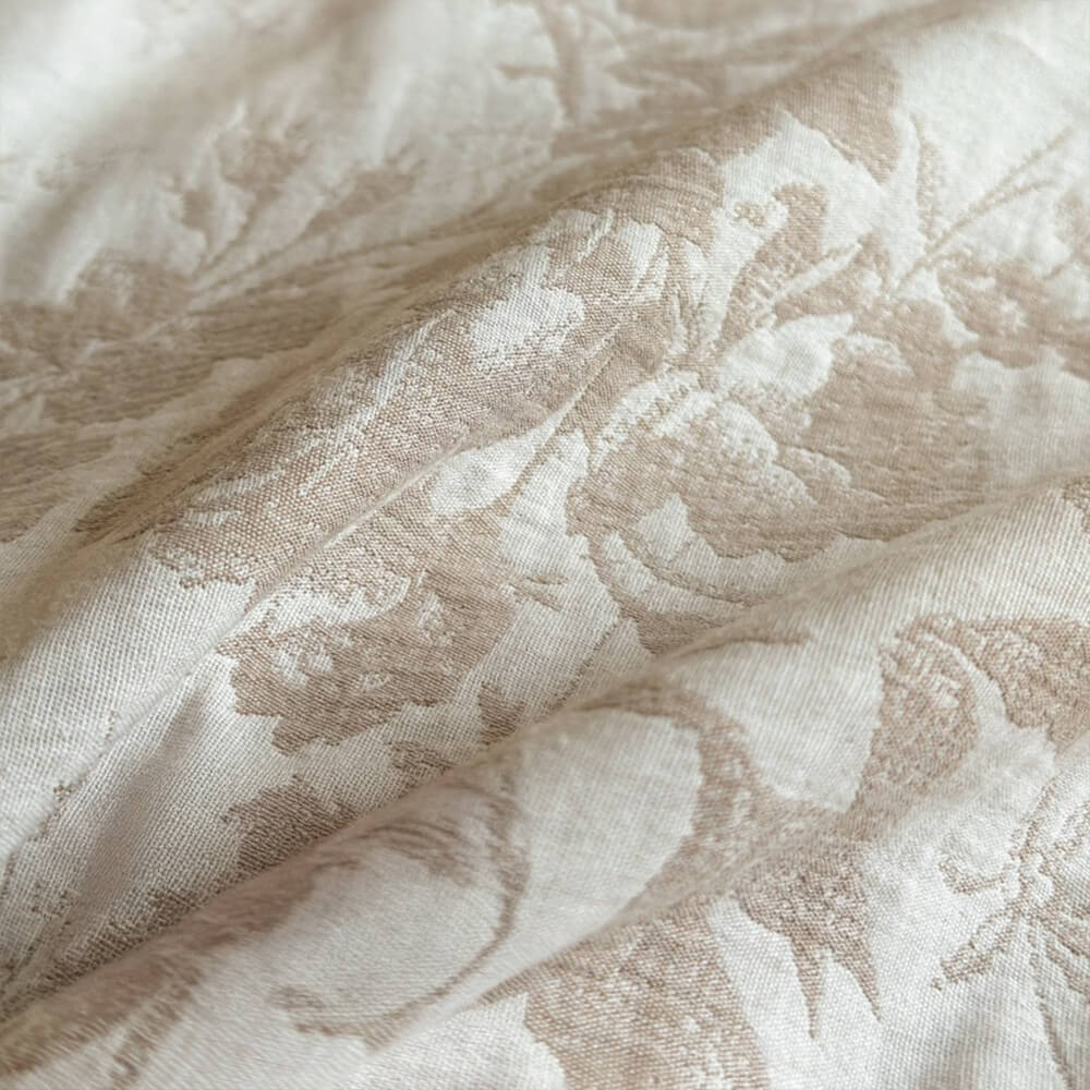 Parure de lit jacquard en coton teint doux pour la peau