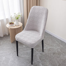 Housse de chaise de salle à manger en jacquard extensible amovible et lavable pour chaise Parson