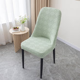 Housse de chaise de salle à manger en jacquard extensible amovible et lavable pour chaise Parson