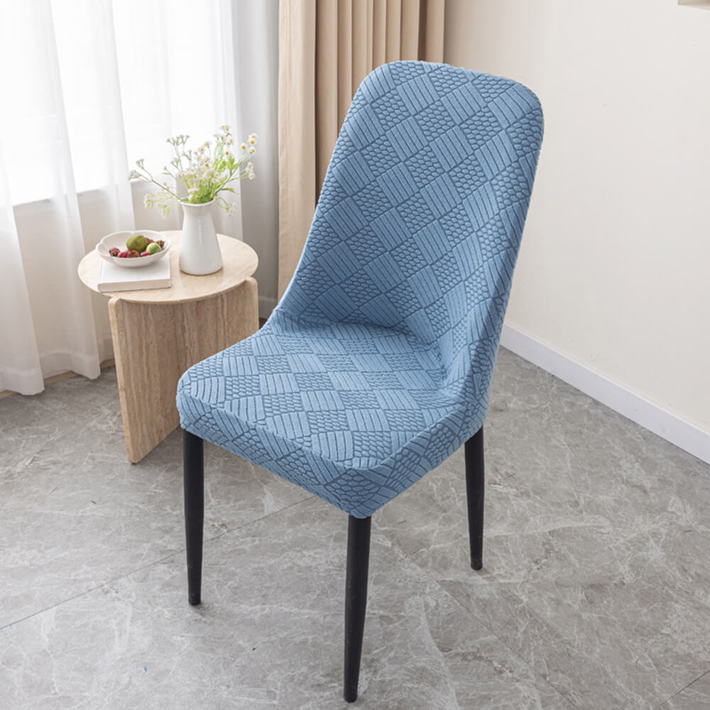 Housse de chaise de salle à manger en jacquard extensible amovible et lavable pour chaise Parson