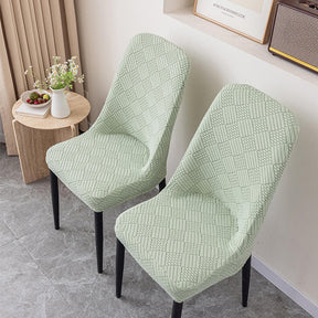 Housse de chaise de salle à manger en jacquard extensible amovible et lavable pour chaise Parson