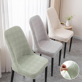 Housse de chaise de salle à manger en jacquard extensible amovible et lavable pour chaise Parson