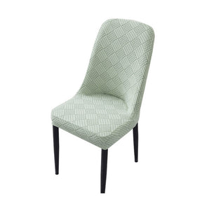 Housse de chaise de salle à manger en jacquard extensible amovible et lavable pour chaise Parson