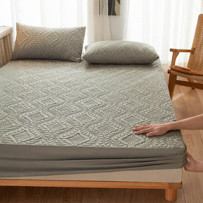 Housse de matelas matelassée douce et imperméable anti-taches