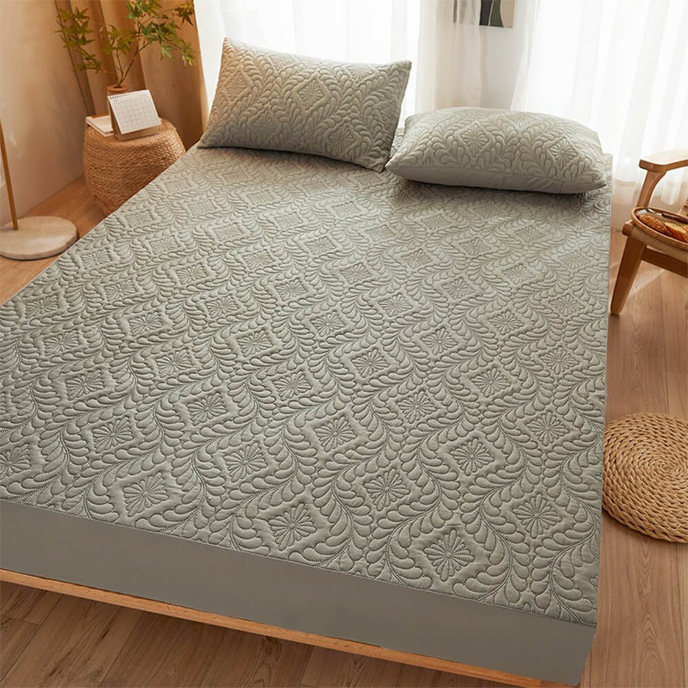 Housse de matelas matelassée douce et imperméable anti-taches