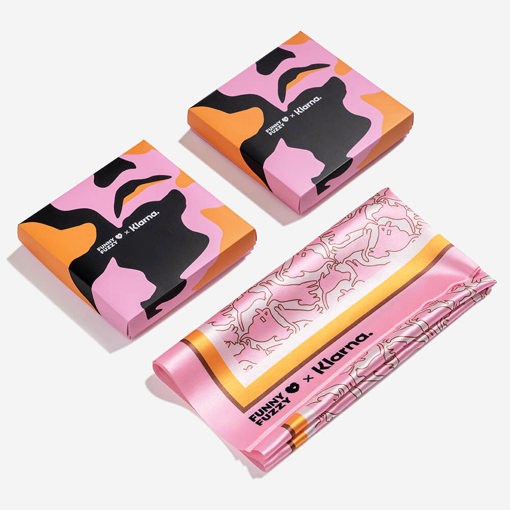 FUNNYFUZZY X Klarna Foulard pour animaux de compagnie et humains