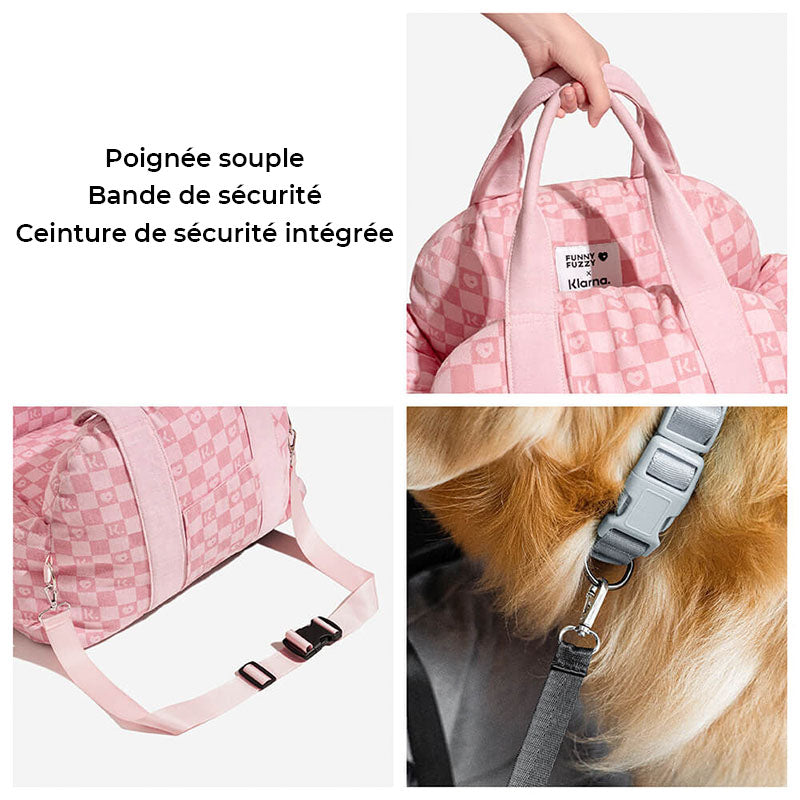 FUNNYFUZZY X Klarna Siège auto sécuritaire pour chien