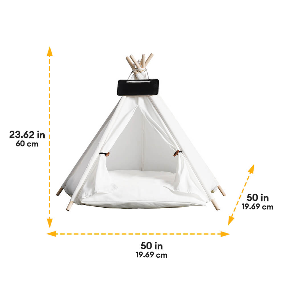 Tente Teepee pour animaux en forme d'étoile à cinq pattes légère respirante et amovible