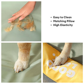 Tapis pour chien imperméable anti rayures coloris uni toutes saisons