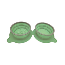 Bol à eau pour chien portable pliable en silicone non toxique