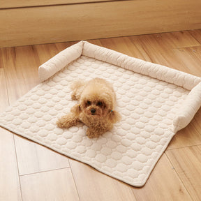 Tapis orthopédique ultra-doux pour chien en polaire perlée housse de protection meubles