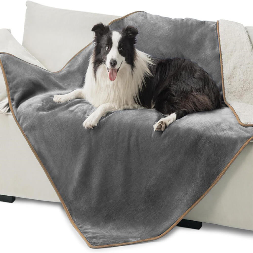 Couverture réversible en polaire pour animaux douce et protectrice