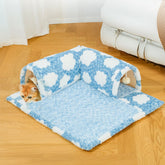 Tapis de couchage nuage en peluche pour chat spacieux