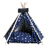 Tente Teepee pour animaux en forme d'étoile à cinq pattes légère respirante et amovible