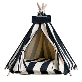 Tente Teepee pour animaux en forme d'étoile à cinq pattes légère respirante et amovible