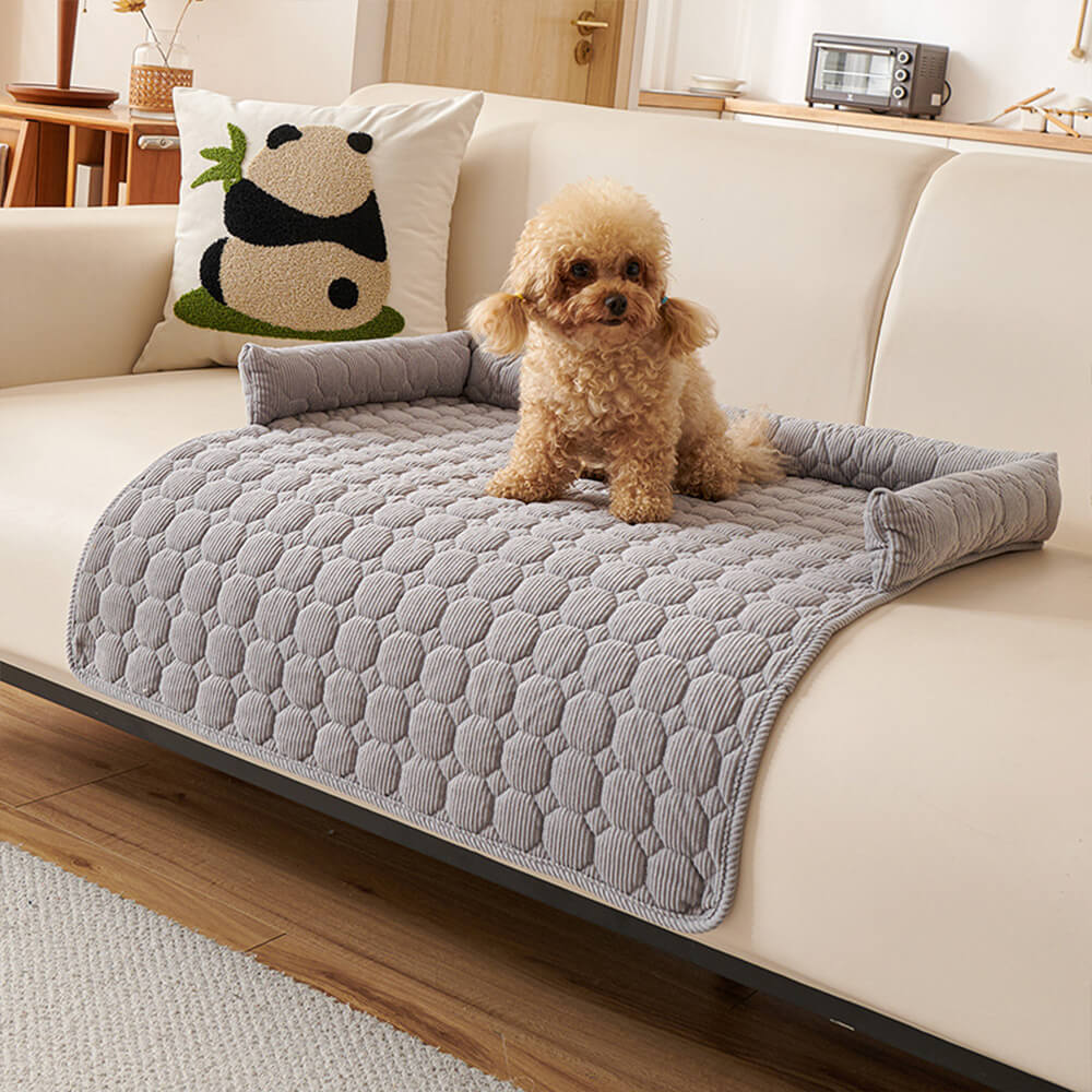 Housse de protection pour meuble matelassée en Pearl Fleece ultra douce pour chien