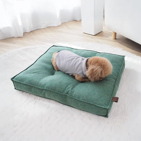 Lit pour chien rectangulaire grand étanche lavable en tissu résistant