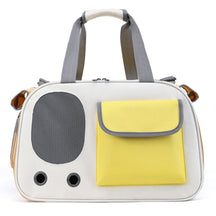 Sac de transport pour chat avec poigné confortable et poche latérale respirante