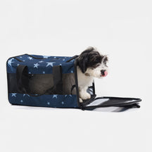 Sac de transport léger et pliable pour chien et chat en mesh respirant