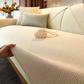 Housse de canapé antidérapante en tissu chenille résistant aux griffes pour intérieur minimaliste