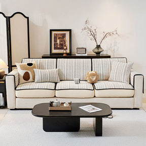 Housse de canapé rétro en chenille extensible design élégant protection complète