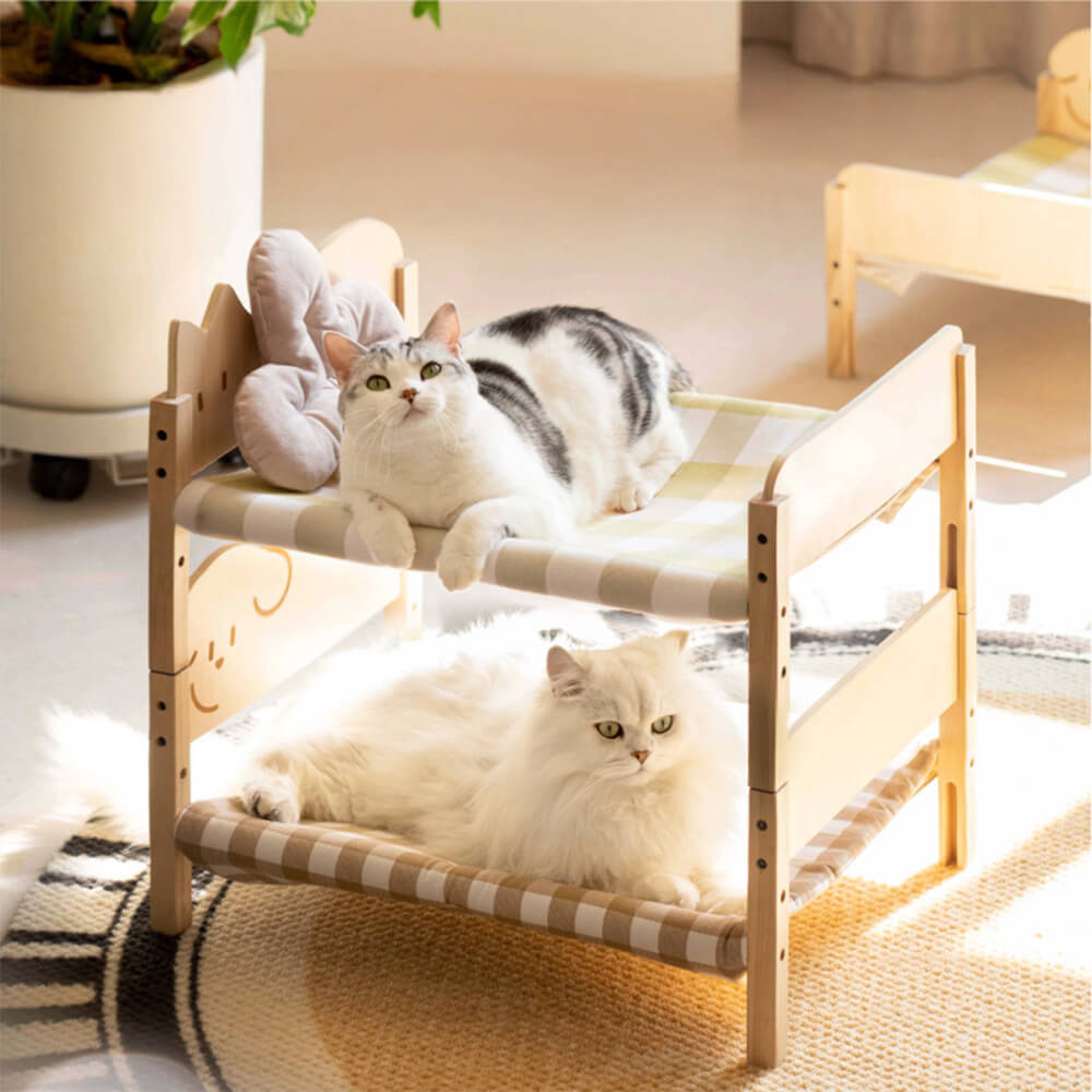 Hamac pour chat en bois empilable et durable