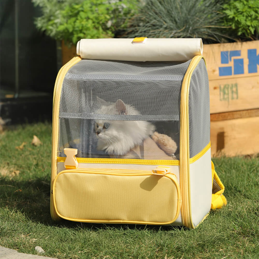 Sac à dos multifonctionnel entièrement respirant pour animaux de compagnie sac de transport pour chat