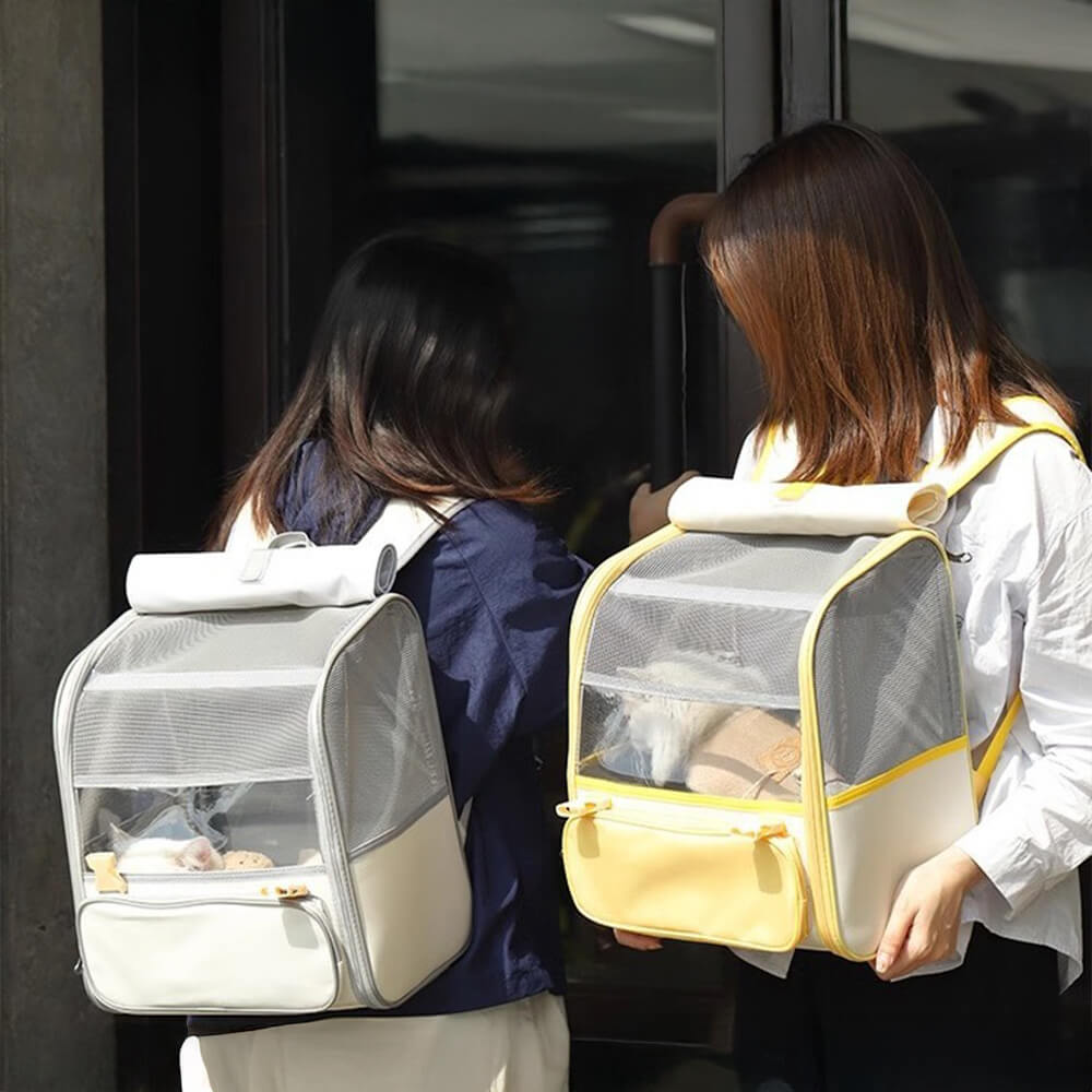 Sac à dos multifonctionnel entièrement respirant pour animaux de compagnie sac de transport pour chat