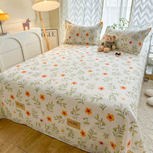 Parure de draps de protection en TPU imperméable imprimé floral