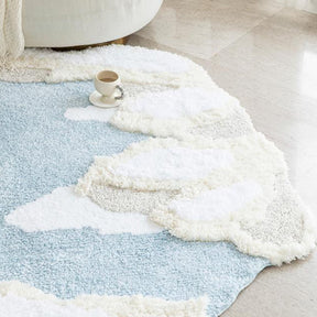 Tapis Fausse Cachemire en Forme de Nuage - Ultra Doux et Confortable