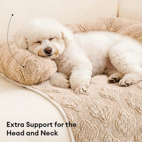 Housse de canapé en velours fleuri multi-usages, anti-dérapante, tapis pour chien.