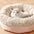 Lit donut pour chien et chat en fausse fourrure de lapin duveteux et chaud