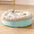 Lit donut pour chien et chat en fausse fourrure de lapin duveteux et chaud