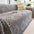 Jeté de canapé couverture de canapé en velours jacquard moelleux, épaisse et résistante aux rayures