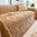 Jeté de canapé couverture de canapé en velours jacquard moelleux, épaisse et résistante aux rayures