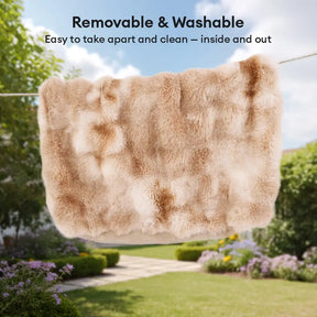 Oreiller lit pour chien en peluche moelleuse confortable pour un sommeil profond