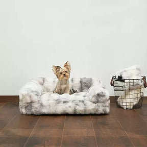 Lit en peluche épais et moelleux pour chien et chat