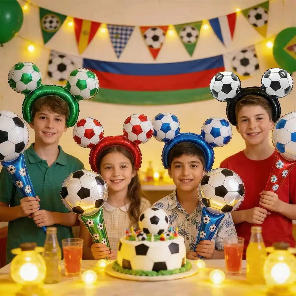 Bâtons de cheerleading de football Boom, ballon, serre-tête, jouet gonflable