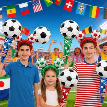 Bâtons de cheerleading de football Boom, ballon, serre-tête, jouet gonflable