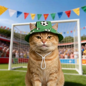 Chapeau pour animal de compagnie à motif de football