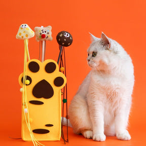 Ensemble de Bâtons de Jeu pour Chats avec Cookies Amusants