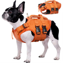 Gilet de sauvetage pour chiens ajustable avec bandes réfléchissantes pour chiens de taille moyenne et grande