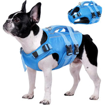 Gilet de sauvetage pour chiens ajustable avec bandes réfléchissantes pour chiens de taille moyenne et grande