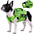 Gilet de sauvetage pour chiens ajustable avec bandes réfléchissantes pour chiens de taille moyenne et grande