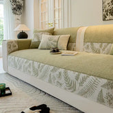 Housse de canapé en chenille respirante et confortable, antidérapante, pour toutes les saisons.